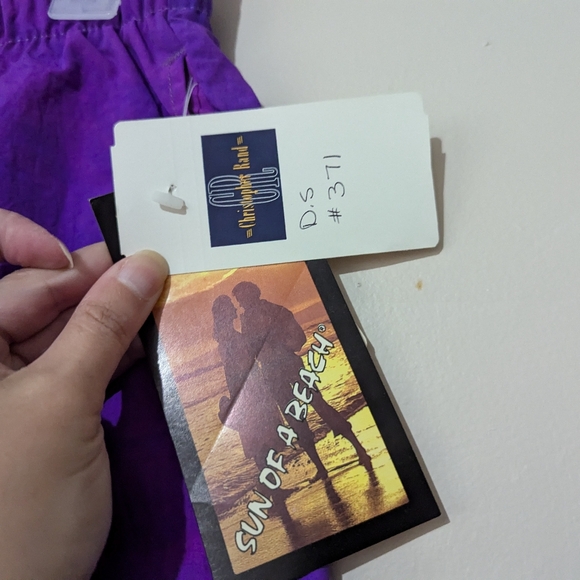 Christopher Rand Sun of a Beach tie dye shorts New With Tags!! 90s Y2K 36" - Picture 3 of 6